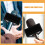 3Pcs Black Plastic Mic Flags Wide Compatible Microphone Logo Station 9