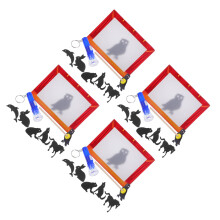 4Ensembles Ensemble Marionnettes D'ombre Rouge En Papier DIY Jouet Educatif
