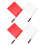 20Pcs Assorted Color Referee Flags Stainless Steel for Traffic Control 3