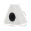 8Pcs Triangular ABS Microphone Logo Station Flags White for Interviews 2