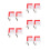 20Pcs Assorted Color Referee Flags Stainless Steel for Traffic Control 5