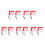 20Pcs Assorted Color Referee Flags Stainless Steel for Traffic Control 8
