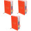 3Stk Robuster PU Planer Notizblock Orange 2024 Terminplaner 4