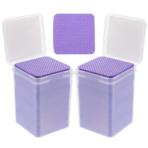 2000Pièces Lingettes Ongles Et Extensions Cils Violet Nettoyage 1