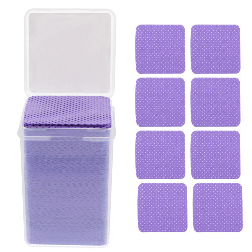2000Pièces Lingettes Ongles Et Extensions Cils Violet Nettoyage 2