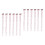 12Stk Funkelnde Haar-Extensions Haar Tinsel Rosé Damen Accessoires 5