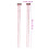 12Stk Funkelnde Haar-Extensions Haar Tinsel Rosé Damen Accessoires 8