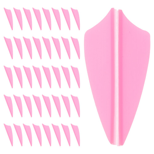 120Pièces Vanes Flèches Rose Pour Entraînement Arc 2