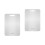 2Pcs Stainless Steel Double-Side Kitchen Cutting Boards Silver 6
