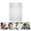 2Pcs Stainless Steel Double-Side Kitchen Cutting Boards Silver 10