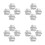 16Pcs Metal Calibration Mass Set with Hooks for Lab Scale Adjustment 5