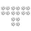 16Pcs Metal Calibration Mass Set with Hooks for Lab Scale Adjustment 7