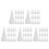 100Pcs White Caulk Tube Tips Plastic Nozzle Applicator Finisher Set 6
