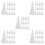 100Pcs White Caulk Tube Tips Plastic Nozzle Applicator Finisher Set 7