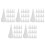 100Pcs White Caulk Tube Tips Plastic Nozzle Applicator Finisher Set 8