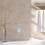 6Pcs Adjustable Wall Mounted Hair Clipper and Dryer Holder Silver 11