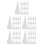 100Pcs White Caulk Tube Tips Plastic Nozzle Applicator Finisher Set 9