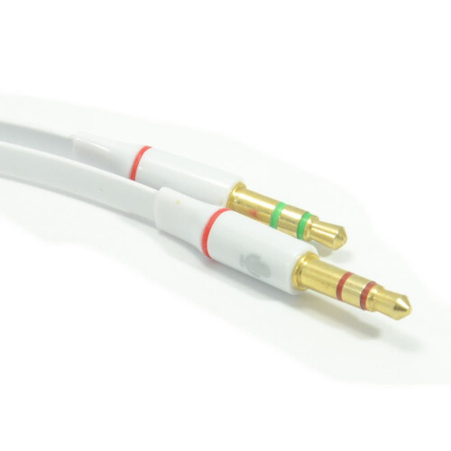 kenable Headset with Mic Converter Cable 4 Pole 3.5mm Socket to 2x 3.5mm Plugs 1