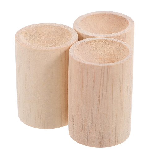 6Stk Leichter Holz Öl Diffuser Auto Ätherisches Aroma Hellgelb 1