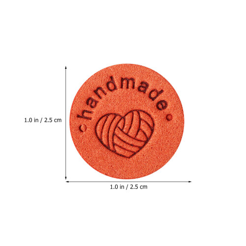 200Stk Handmade Labels Mikrofaserleder, Näh- & -Labels 1