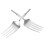 8Pcs Silver Stainless Steel Fork Replacement Parts for DIY Craft Use 3