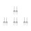 8Pcs Silver Stainless Steel Fork Replacement Parts for DIY Craft Use 4