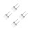 8Pcs Silver Stainless Steel Fork Replacement Parts for DIY Craft Use 6