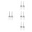 8Pcs Silver Stainless Steel Fork Replacement Parts for DIY Craft Use 8