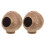 6Pcs Small Brown Coconut Shell Hamster Hideout House for Pet Play 2