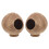 6Pcs Small Brown Coconut Shell Hamster Hideout House for Pet Play 3