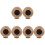 6Pcs Small Brown Coconut Shell Hamster Hideout House for Pet Play 4