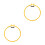 2Pcs Yellow Plastic Embroidery Hoop Adjustable Cross Stitch Frame Ring 5