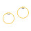 2Pcs Yellow Plastic Embroidery Hoop Adjustable Cross Stitch Frame Ring 8