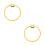 2Pcs Yellow Plastic Embroidery Hoop Adjustable Cross Stitch Frame Ring 9