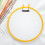 2Pcs Yellow Plastic Embroidery Hoop Adjustable Cross Stitch Frame Ring 11