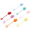 21Pièces Capuchons Pailles Silicone Multicolores Hygiène 3