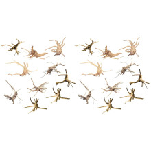 Driftwood for Aquarium Natural Wood Branches Fish Tank Decorations Reptiles Tree Trunk Driftwood Assorted(20 Pack)