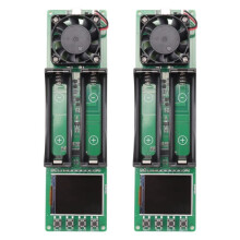 2X Testeur de Résistance Interne à Deux Canaux Capacité de la Batterie 18650 Alimentation de Type C Module de Charge et de Décharge Automatique