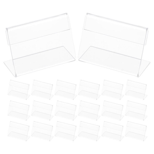 100Pièces Présentoir Transparent Incliné En L Usage Mariage 1
