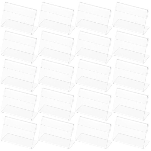 100Pièces Présentoir Transparent Incliné En L Usage Mariage 2
