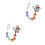 2Pcs Creative Multi Color Stone Car Pendant Unique Handmade Decor 9