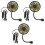 3Pièces Ventilateur Refroidisseur Portable USB 12V/24V Noir 4