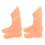 12Pcs Reusable Plastic Foot Mannequin for Store Shoe Display Chocolate 1