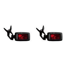 2Stk Kompakter Elektronischer Gitarren & Ukulele Tuner Schwarz