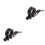 2Pièces Collier De Fixie Route Noir Serrage Rapide 1