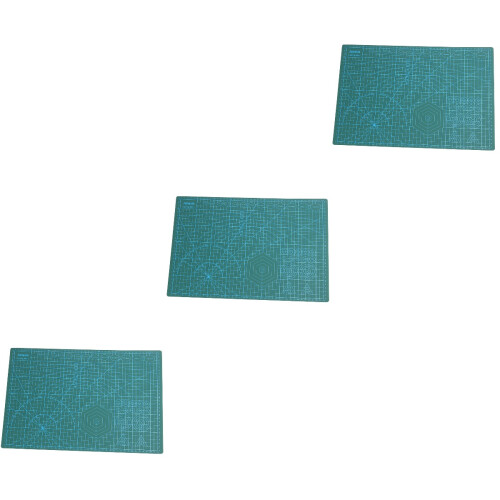 3Pièces Tapis Polyvalent Vert, Autocicatrisant, Idéal Arts Créatifs