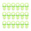 1000Stk Mini Baby Shower Acryl Hellgrün Für DIY 3