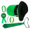 2Ensembles Costume Vert Saint Patrick Chapeau Cravate Décor Festif 2