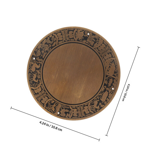 Plaque En Laiton Décoratif Pour Rangement Bois 1