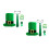 2Ensembles Costume Vert Saint Patrick Chapeau Cravate Décor Festif 6